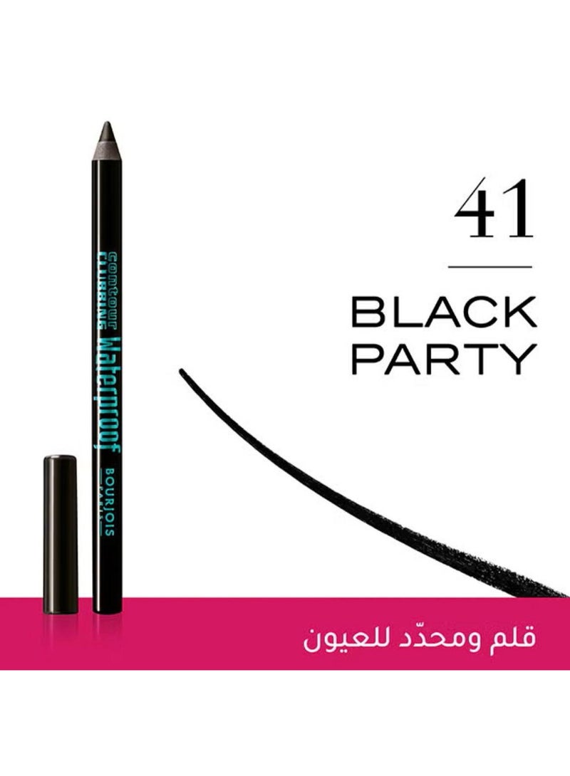 BOURJOIS PARIS Contour Clubbing Waterproof Eye Pencil Eye Liner 41 Black Party. - Image 4
