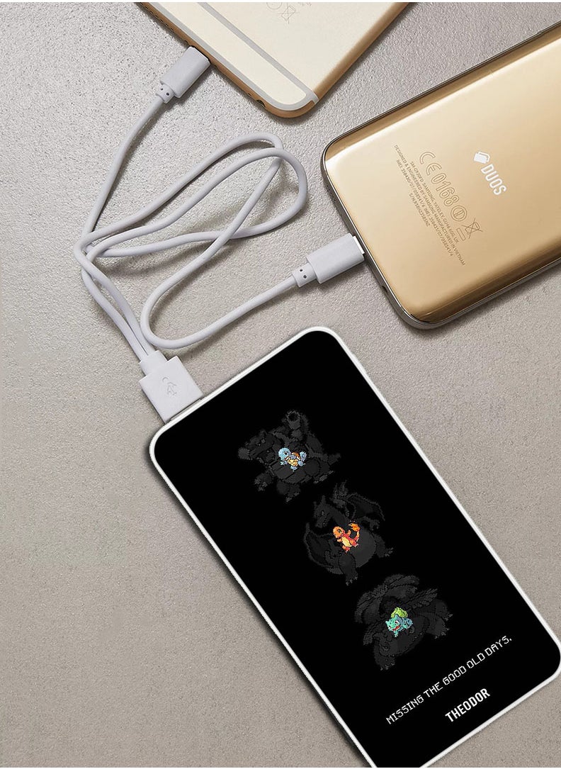 Theodor - 10,000 mAh Super Fast Charging Ultra Compact Power Bank with Quick Charge & Power Delivery, Portable Charger For iPhone and Android pokemon - Image 1