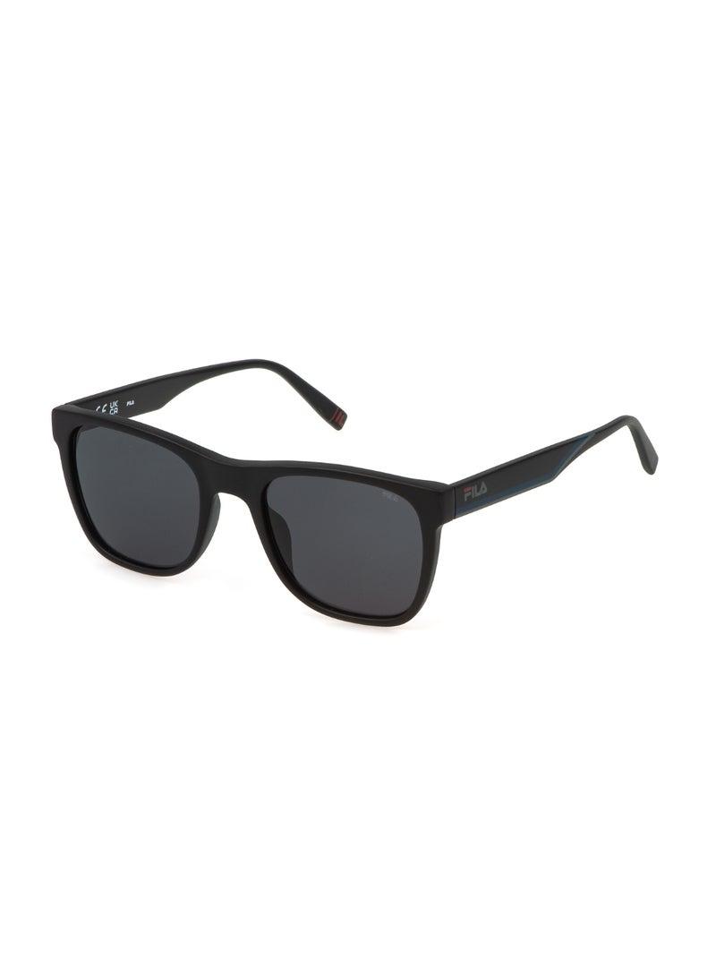 FILA Men's Square Shape  Acetate Sunglasses SFI727 540703 - Lens Size: 54 Mm - Matt/Sandblasted Black - Image 1