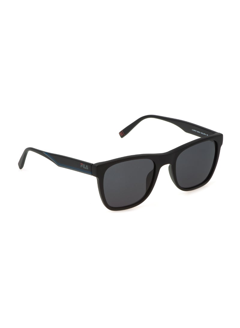 FILA Men's Square Shape  Acetate Sunglasses SFI727 540703 - Lens Size: 54 Mm - Matt/Sandblasted Black - Image 3