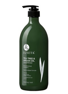 Luseta Luseta Tea Tree Oil Shampoo 33.8oz- Natural Anti Dandruff Treatment for Dry and Damaged Hair, Sulfate Free & Safe for Color Treated Hair  - Image 1