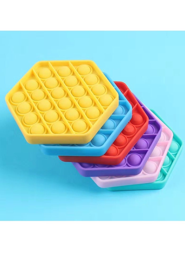 AROAQ Push Pop Bubble Sensory Fidget Toy, Stress Relieve Sensory Decompression Toys, Portable Pressure Silicone Squeeze Sensory Toys For Kids And Adults, (square red) - Image 4