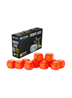 Red Order Dice For Bolt Action By Warlord Games