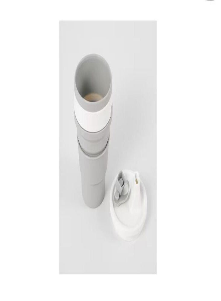Mug, collapsible grey white 350 ml - Image 2