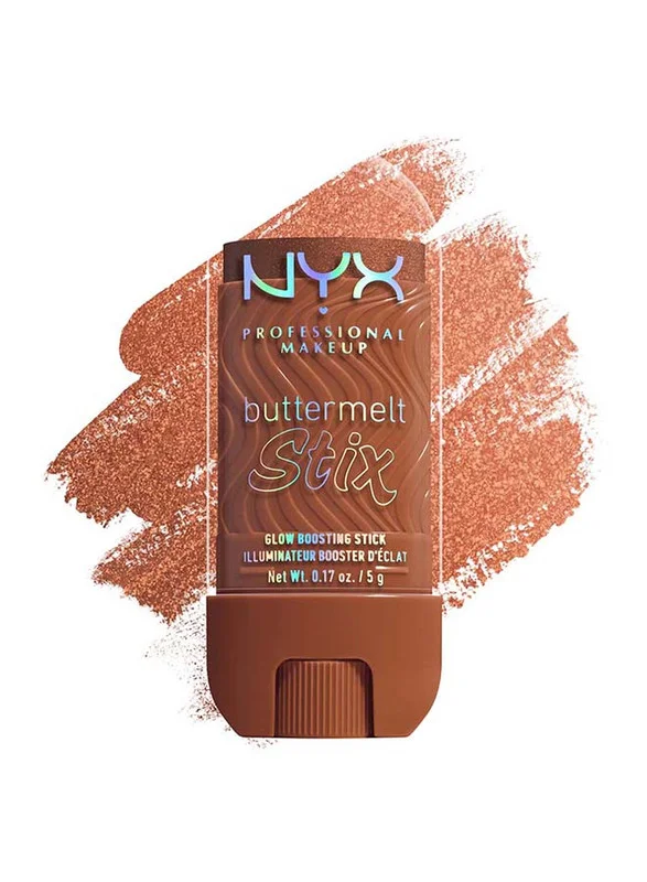 NYX Professional Makeup Buttermelt Stix, Glow Boosting Stix, up to 8 HR wear, Melt To Be