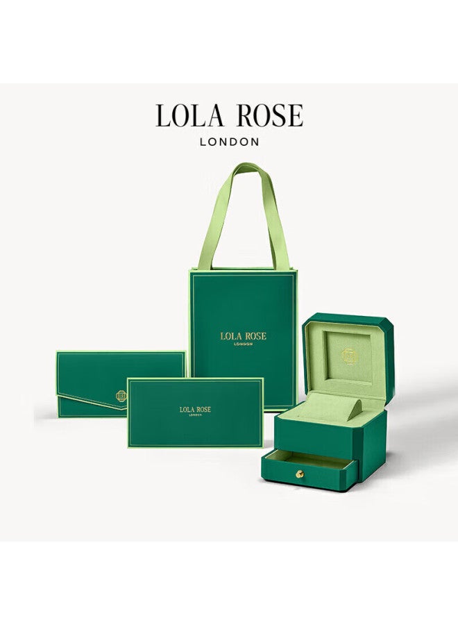 LOLA ROSE قلادة لولا روز على شكل قلب شمس أخضر للنساء هدية عيد الميلاد للفتيات هدية عيد ميلاد للنساء - Image 3