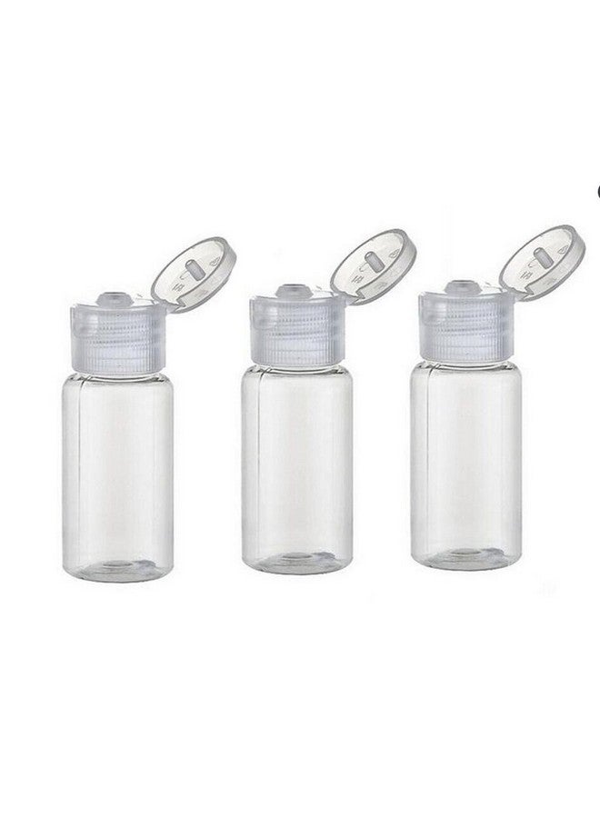 tupwel 12Pcs 15Ml0.5Oz Bpa Free Empty Clear Plastic Bottle With Clear Flip Cap Jar Pot Vial Container For Emollient Water Sample Shower Gel Makeup Lotion Emulsion - Image 1
