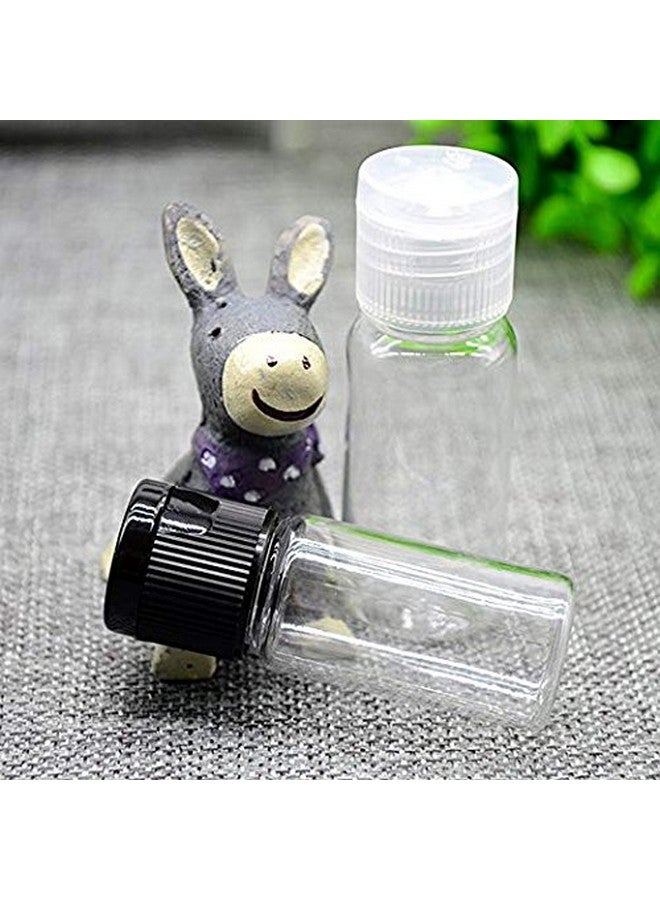tupwel 12Pcs 15Ml0.5Oz Bpa Free Empty Clear Plastic Bottle With Clear Flip Cap Jar Pot Vial Container For Emollient Water Sample Shower Gel Makeup Lotion Emulsion - Image 3