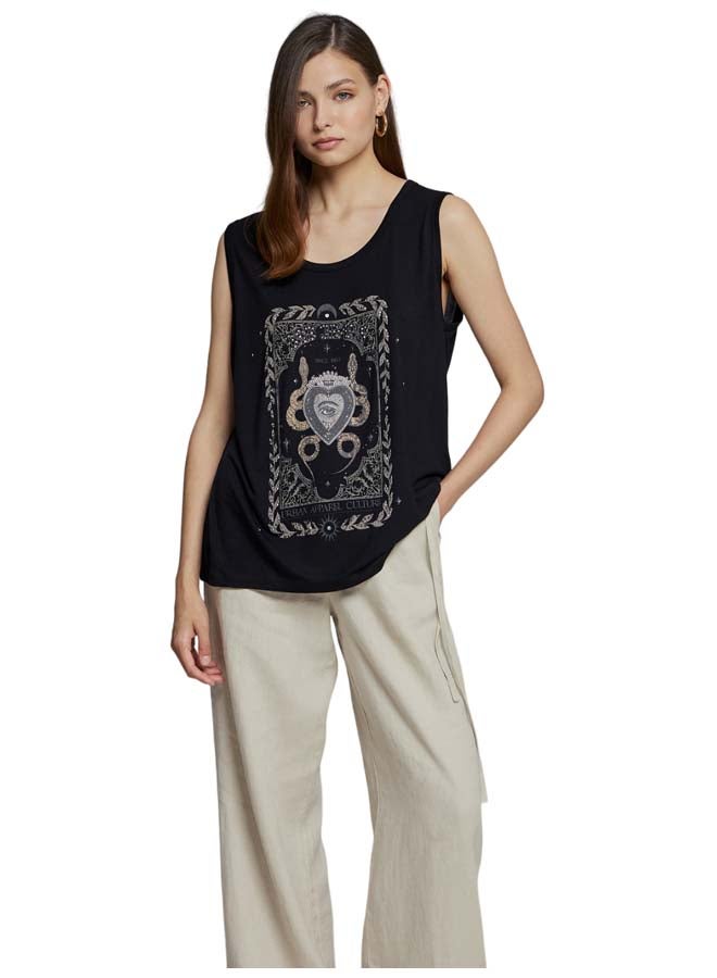 BSB Sleeveless blouse with print - Image 1