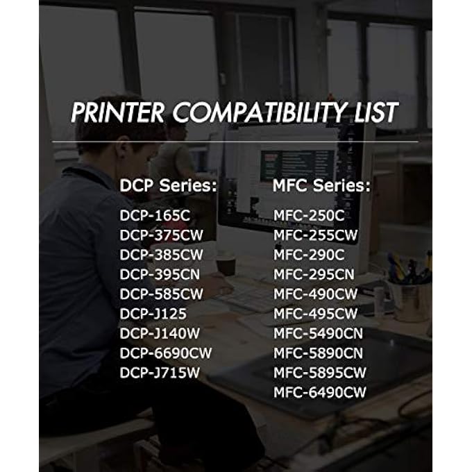 ? COMPATIBLE LC65 INK CARTRIDGE REPLACEMENT FOR BROTHER HIGH YIELD LC65 (4 BLACK, 2 CYAN, 2 YELLOW, 2 MAGENTA, 10-PACK) - Image 2