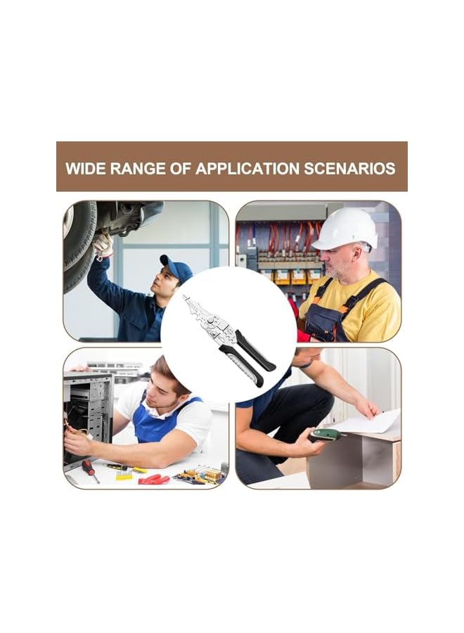 PROMASS Professional Wire Stripper, Wire Stripper Crimper Wire Stripper and Cutter Wire Stripper and Crimping Tool Wire Stripper Pliers - Image 4