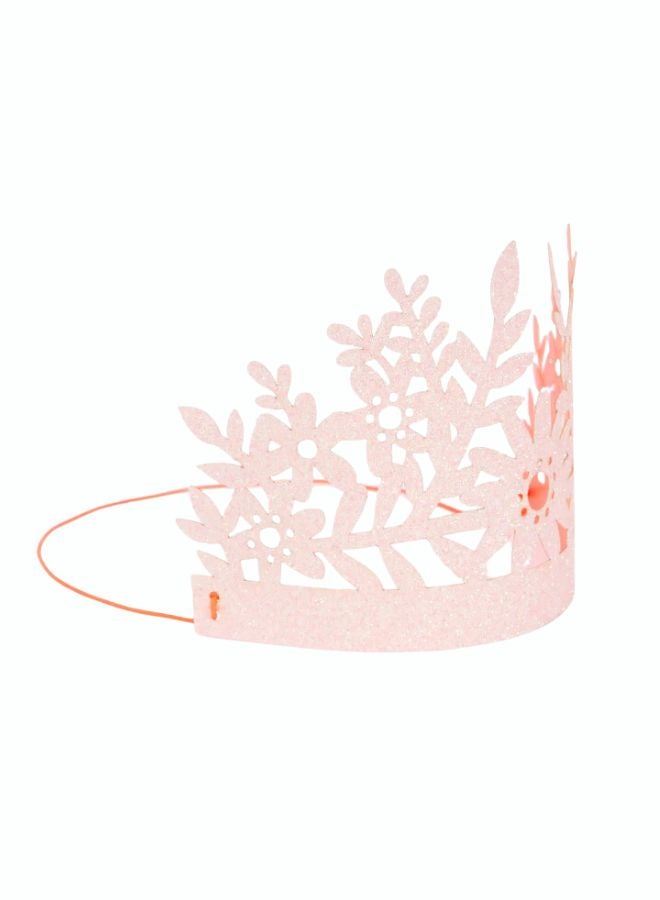 Meri Meri Pink Glitter Crown - Image 2