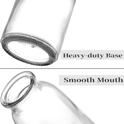 Lyellfe Set of 12 Glass Bud Vase, Clear Vases for Flowers, Small Vintage Floral Vase in Bulk for Centerpieces, Office, Dinning Table, Wedding Reception - Image 3