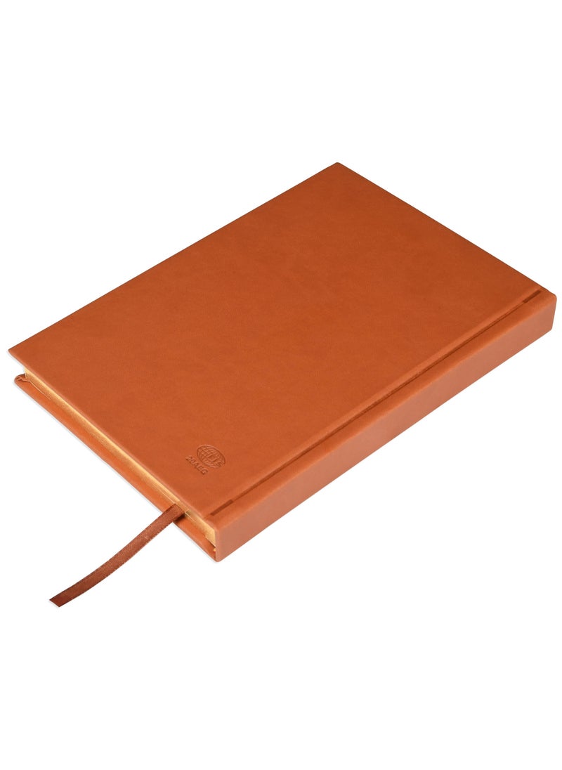 FIS FIS Golden Diary 2025 (Arabic/English) A5, Italian PU, 1-Side Padded, Brown - FSDI20AEG25BR  - Image 5