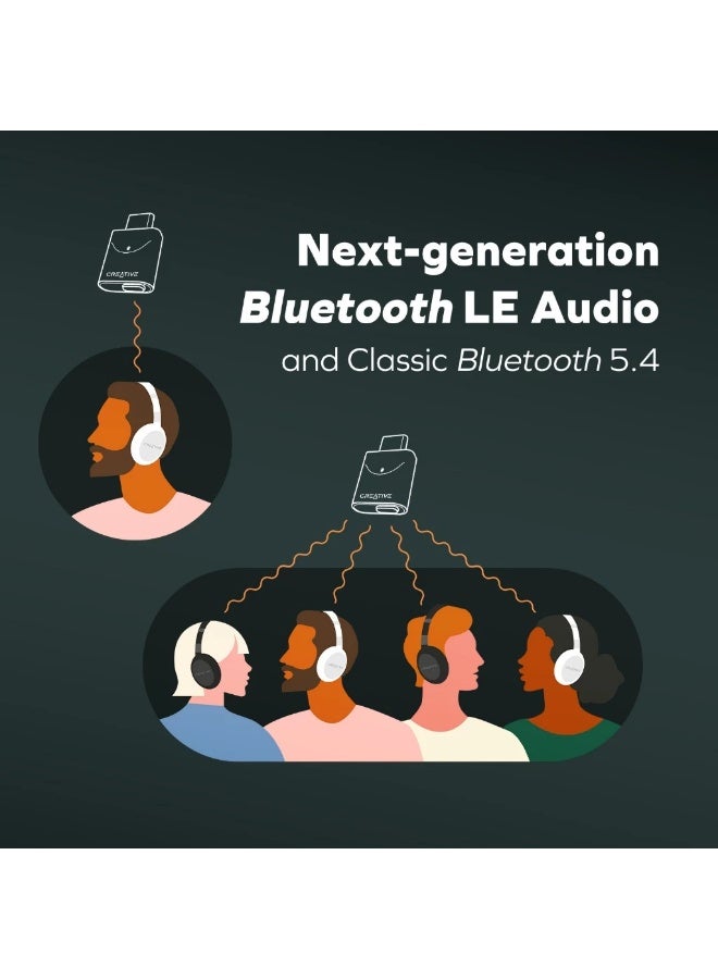 Creative BT-W6 Bluetooth 5.4 Audio Transmitter with Snapdragon Sound for PC PS5 Mac and Nintendo Switch - Image 3