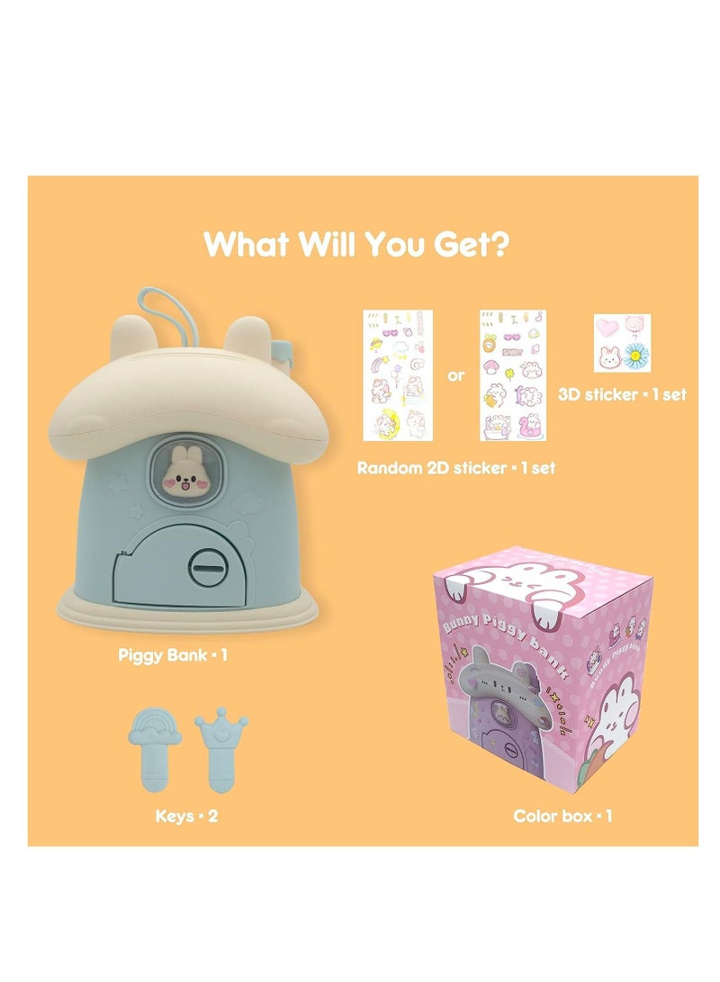 SYOSI Bank for Boys Girls,  Kids ATM Money Bank Toy, Cute Animal Bank, Large Capacity Paper Money Cash Dollar Saving Box for Real Money, Gift for Kids Children Birthday - Image 4
