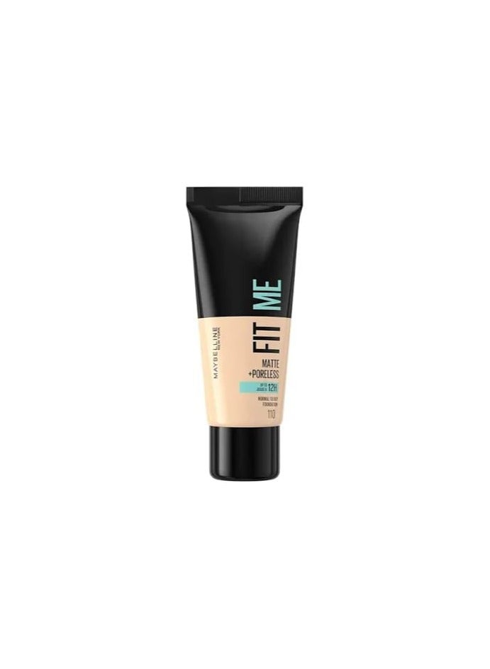 Maybelline New York Fit Me Matte + Poreless FOUNDATION 110 porcelain