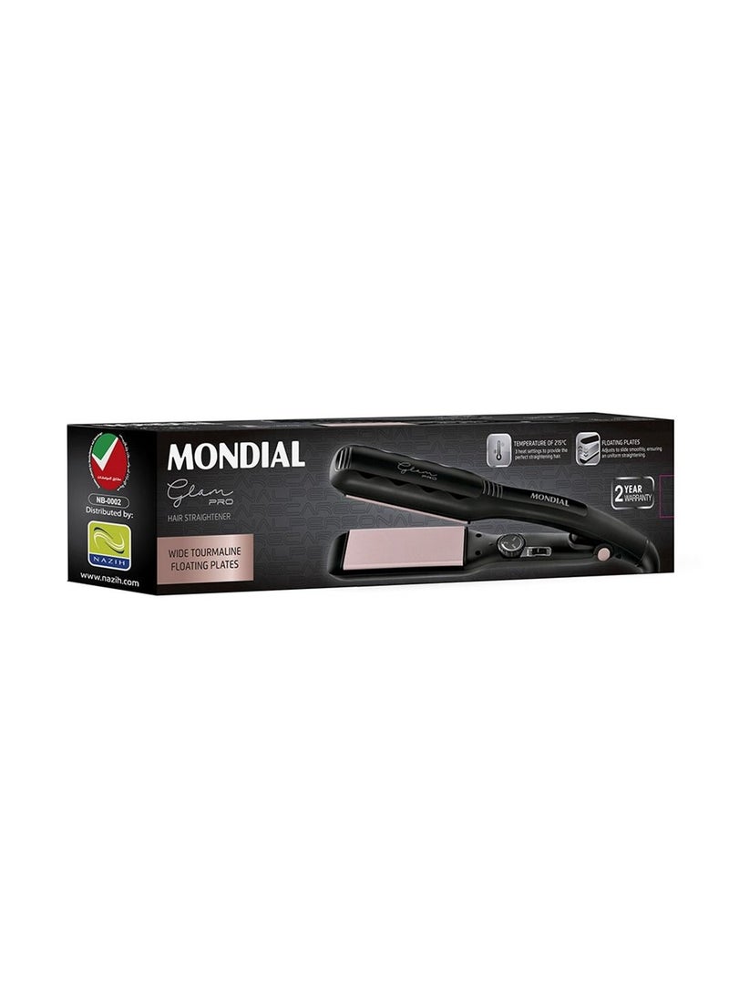 Mondial Glam Pro Hair Straightener Wet & Dry P - 24  - Image 1