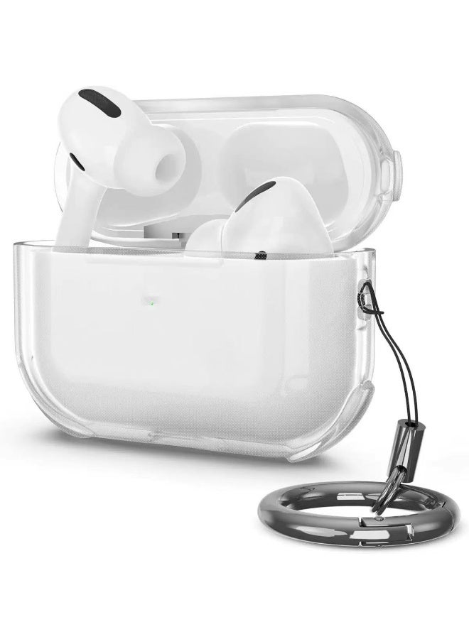 مناسبة لغطاء حماية AirPods Pro 3، غطاء شفاف من TPU ناعم لـ AirPods Pro 3، يأتي مع مجموعة أدوات تنظيف وسلسلة مفاتيح. شفاف. - Image 2