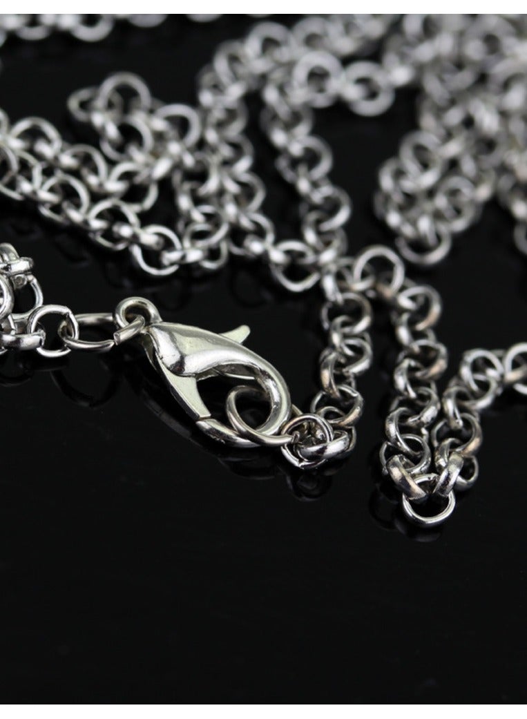 Zchiko Game of Thrones House Stark Wolf Head Necklace Pendant. (Color: silver) - Image 4