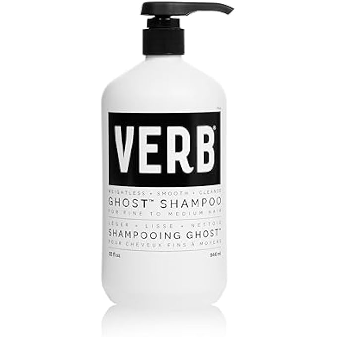 verb GHOST SHAMPOO  VEGAN SHAMPOO FOR FINE HAIR  WEIGHTLESS SHAMPOO  PARABEN FREE & GLUTEN FREE MOISTURIZING SHAMPOO WITH MORINGA OIL WITH NO HARMFUL SULFATES, 32 FL OZ - Image 1