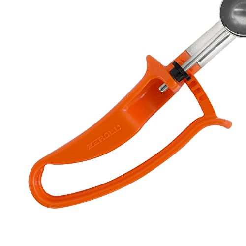 Zeroll 2100 Universal Standard Length EZ Disher Food Portion Control Scoop Designed for Right or Left Hand Use Dishwasher Safe NSF Approved, 1 3/26-Inch, Orange - Image 2