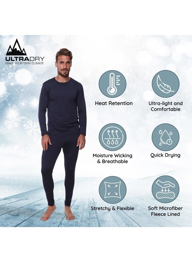 Ultra Dry Men's Long Thermal Underwear Set, Blue, XL - Image 2
