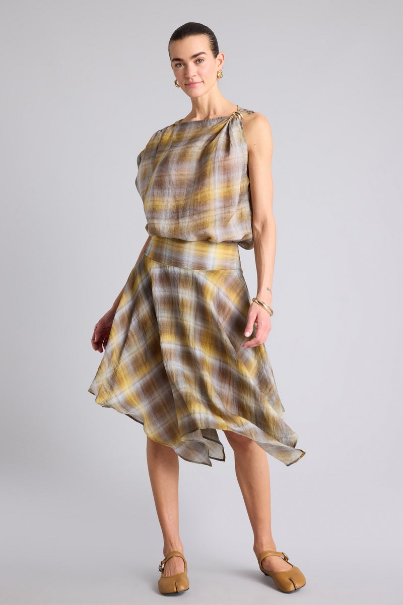 DeFacto Green Woman Printed Regular Waist Modal Mini Skirt Casual - Image 5