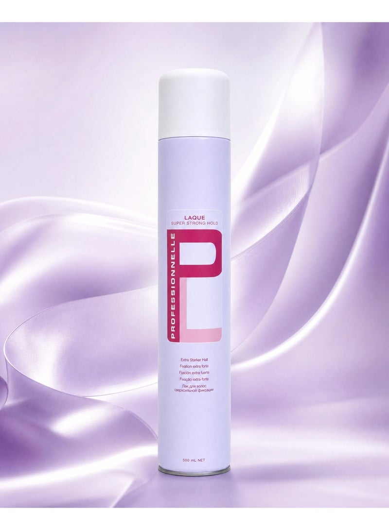 PROFESSIONNELLE Laque Super Strong Hold Extra Starker Hair 500ml - Image 5