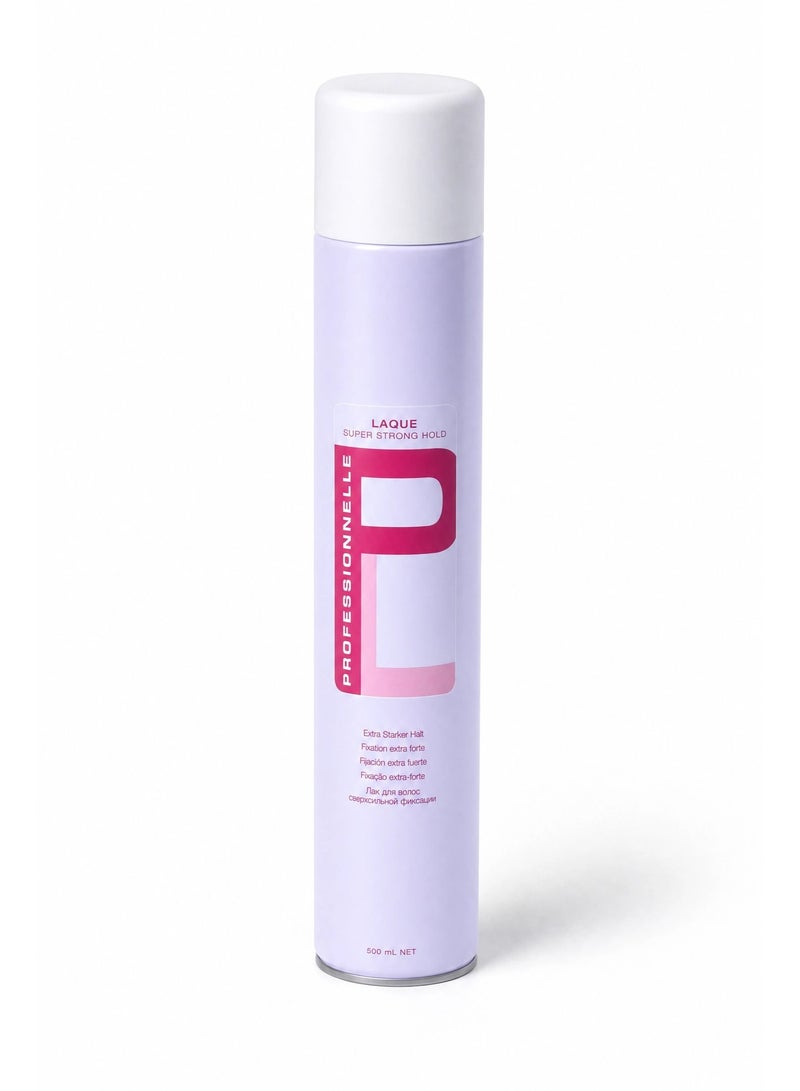 PROFESSIONNELLE Laque Super Strong Hold Extra Starker Hair 500ml - Image 4