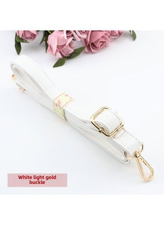 Arabest Lychee Texture Adjustable Bag Strap White light gold buckle 