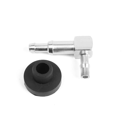 JADSOrBoBi Fuel Elbow 14 Line 90 Degree Gas Tank Fitting with Rubber Grommet Fits 12Inch Drilled Hole LeakFree Seal for Fuel Oil Water and Coolant - Image 3