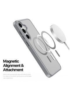 DUX DUCIS DUX DUCIS Yind Series Cover for the Samsung Galaxy S25 mobile phone, compatible with MagSafe, a slim, TPU Hybrid PC  cover made of TPU, polycarbonate silicone - Grey  - Image 5