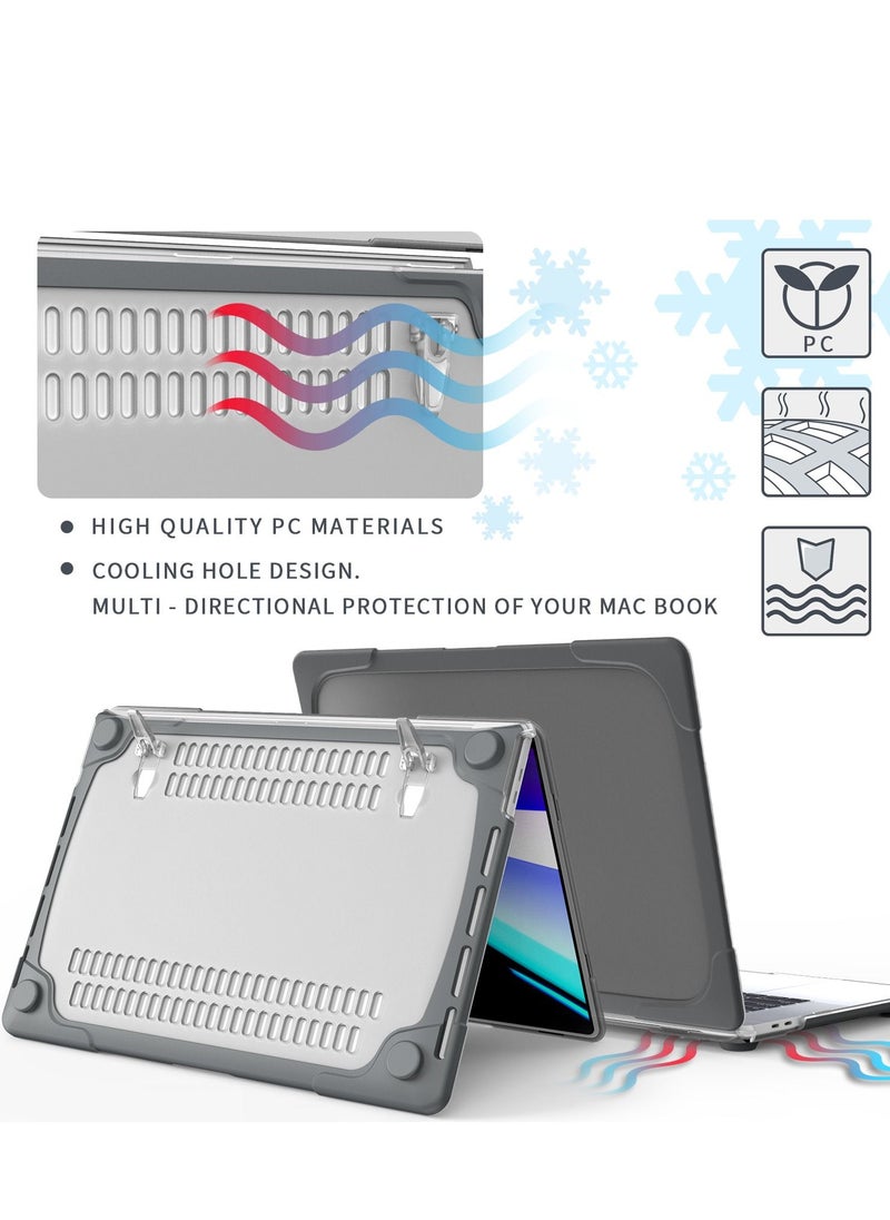 GULFLINK - Hard Shell Case Cover with Kickstand Shockproof Function for MacBook Pro (A2141) 16 inch - Image 1