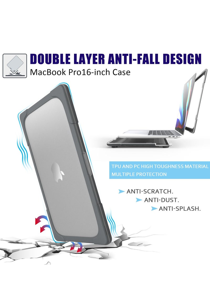 GULFLINK - Hard Shell Case Cover with Kickstand Shockproof Function for MacBook Pro (A2141) 16 inch - Image 1