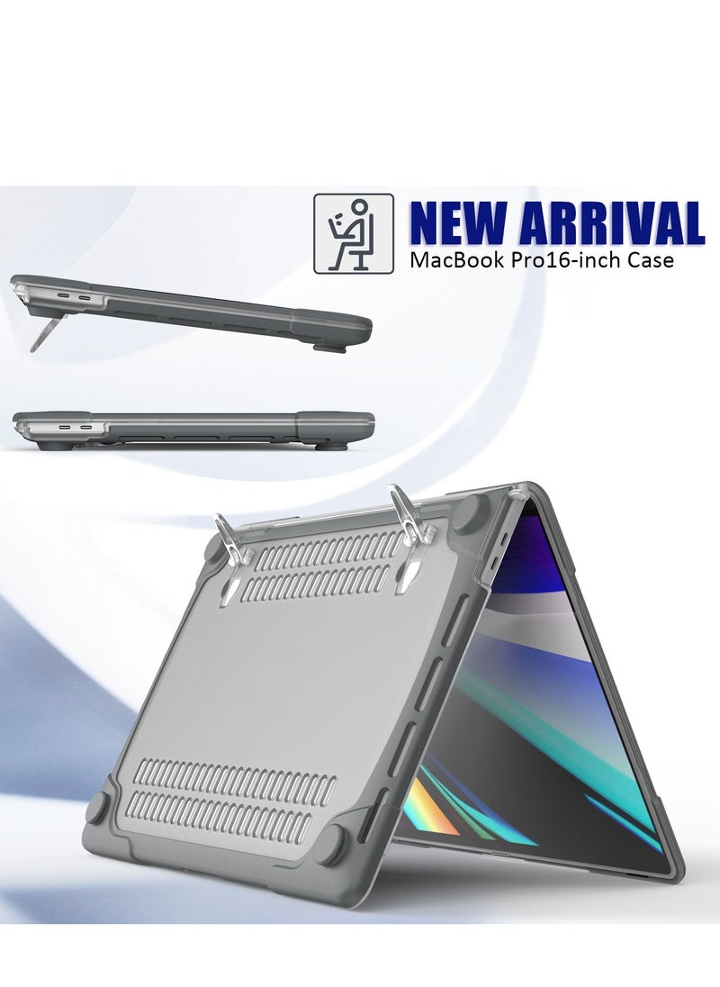 GULFLINK - Hard Shell Case Cover with Kickstand Shockproof Function for MacBook Pro (A2141) 16 inch - Image 1