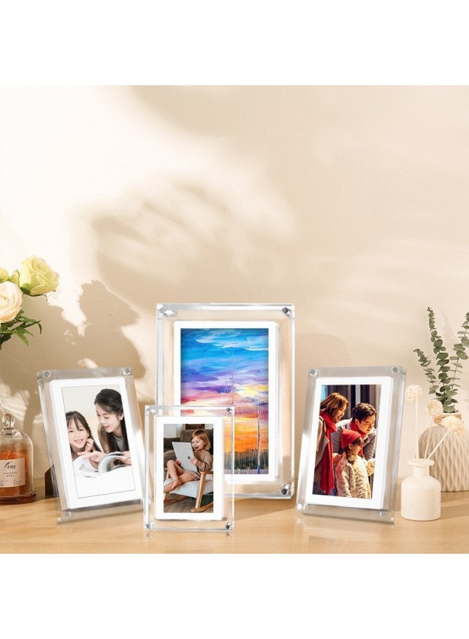 5 Inch 7 Inch Acrylic Digital Photo Frame Good-looking Durable Birthday Gift Confession Blessing Wish LED Lights Colorful Lights-Color:7inch Crystal Photo Frame-4gb Memory-2000 Mah Battery-resolution 1024*600ips  - Image 3