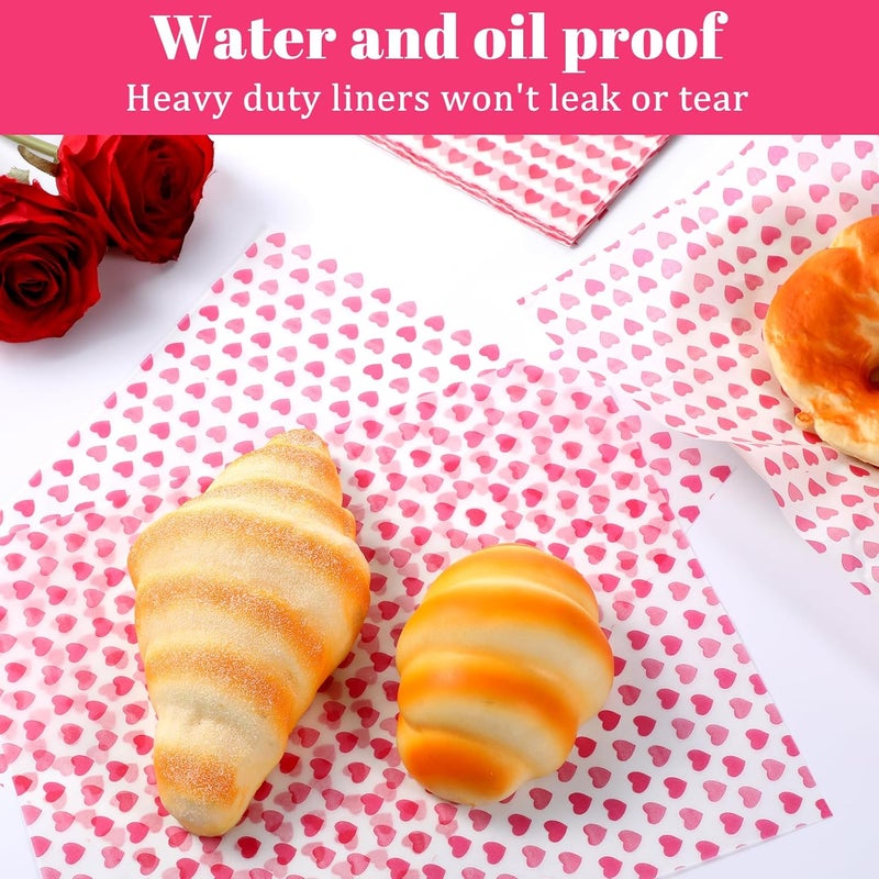Aeaocvo 50PCS Wax Paper Sheets for Food, 9.8x8.5" Sandwich Wrapping Papers, Greaseproof Waterproof Non-Stick Deli Paper Sheets for BBQ, Picnic, Festival Party, Festival and Outdoors - Image 3