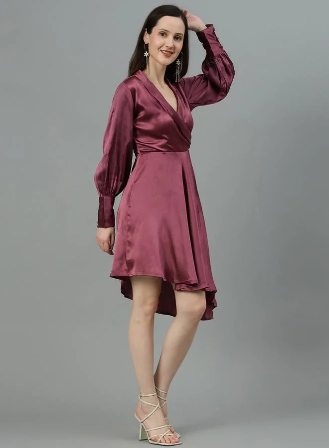 Kotty Satin Wrap Dress
