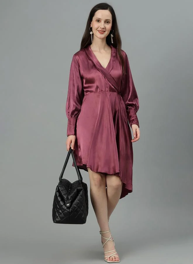 Kotty Satin Wrap Dress