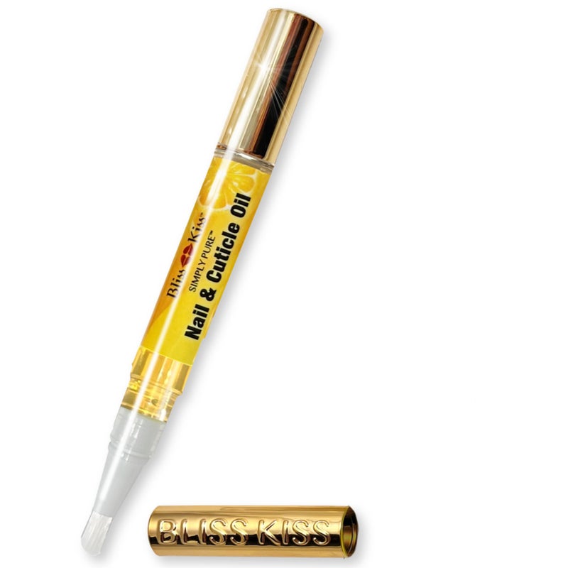 Bliss Kiss | 1 Crisp Fragrance | Nail Oil Cuticle Pen w/Vitamin E & Jojobaâ¤Nail Strengthener Nail Growth Serum for Brittle Peeling Breaking Thin Nails - Image 1