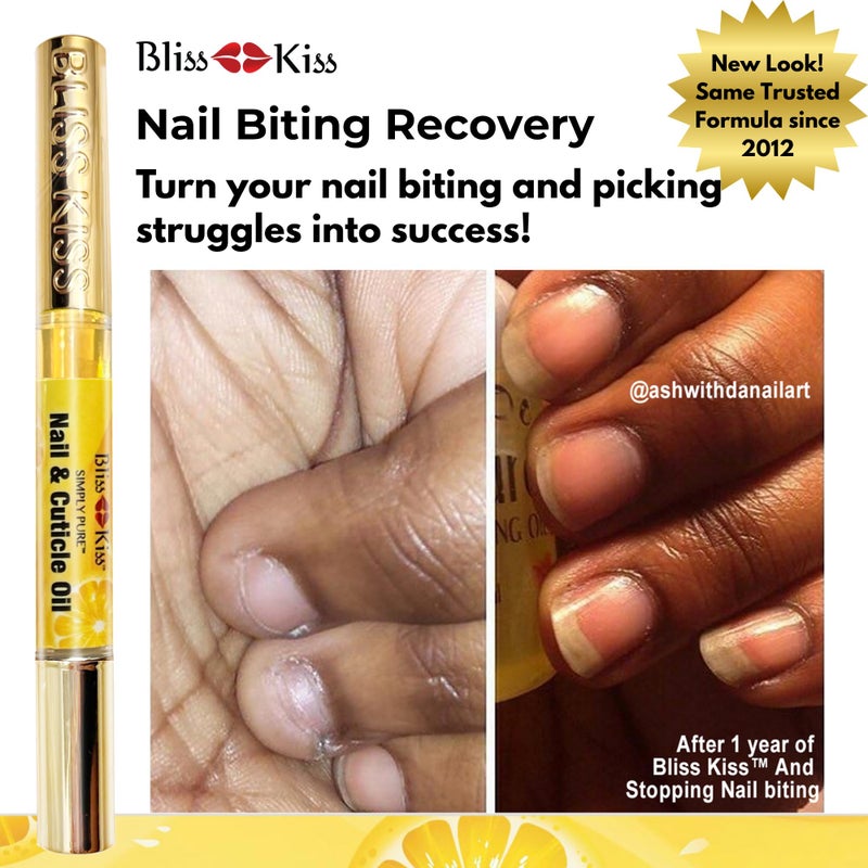 Bliss Kiss | 1 Crisp Fragrance | Nail Oil Cuticle Pen w/Vitamin E & Jojobaâ¤Nail Strengthener Nail Growth Serum for Brittle Peeling Breaking Thin Nails - Image 2