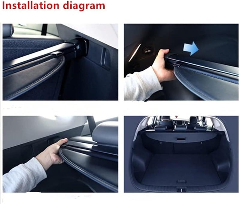 QASULER Rear Rack Curtain for Acura RDX MDX - Image 2