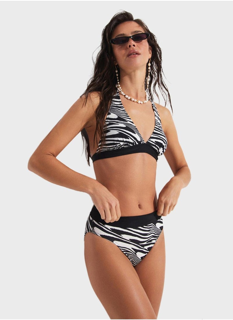 JUNE Halter Neck Belted Bikini - Image 1