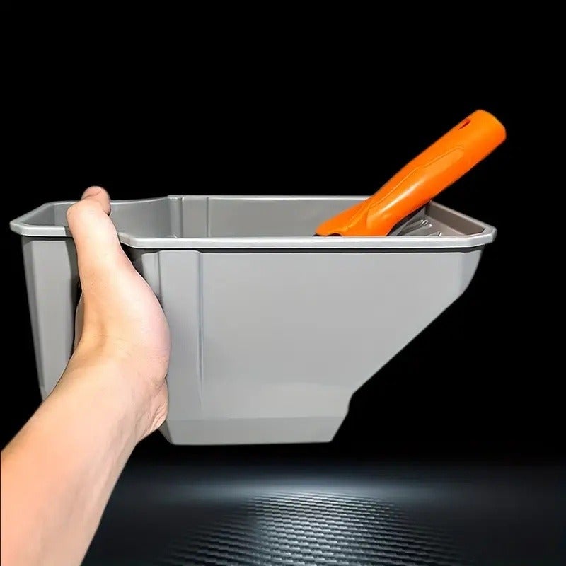 PETO 2pcs/1Set 4-inch Handheld Paint Cup with Roller Holder - Durable PP Material, Large Capacity, Easy to Use with Brushes and Rollers - Image 2