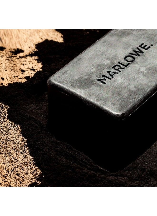 MARLOWE. M BLEND Marlowe. Charcoal Face & Body Soap Bar No. 106 (7Oz) | Best Cleansing & Detoxifying Bar For Men | Includes Natural Extracts Shea Butter & Willow Bark | Amazing Scent  - Image 4