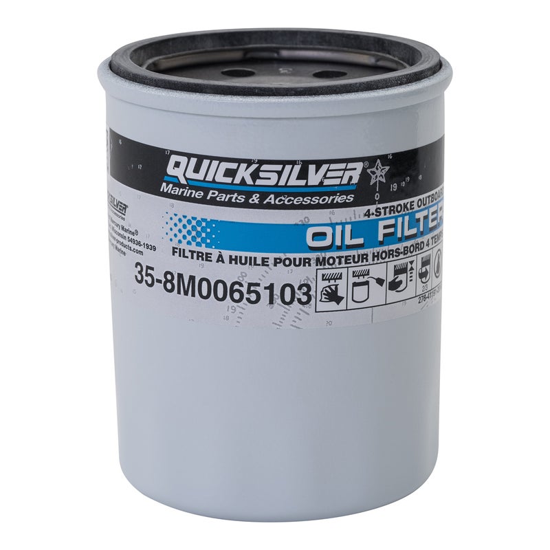 Quicksilver 8M0065103 Oil Filter for Mercury and Mariner 4Stroke Outboards 25115 Hp
