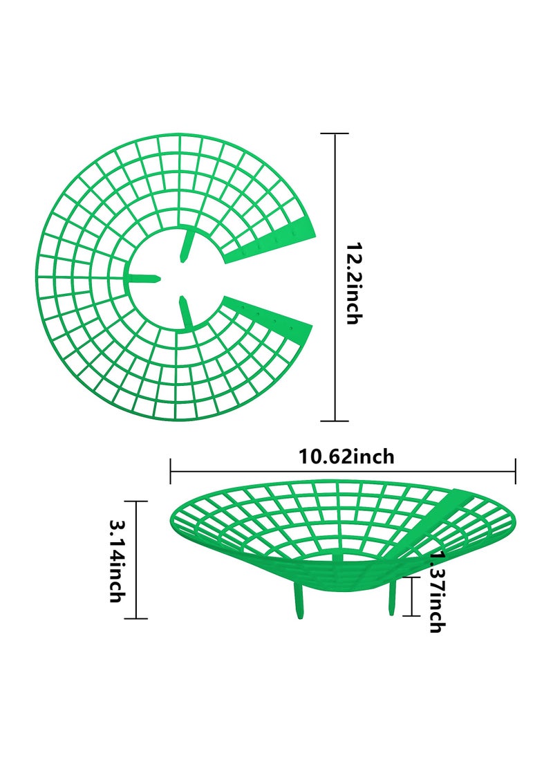 SYOSI 14 Pack Strawberry Supports, Strawberry Plant Support with 3 Sturdy Support Feet, Strawberry Growing Racks, Strawberry Growing Frame, Protecting Strawberry Plants from Mold, Rot and Dirt, Green  - Image 2