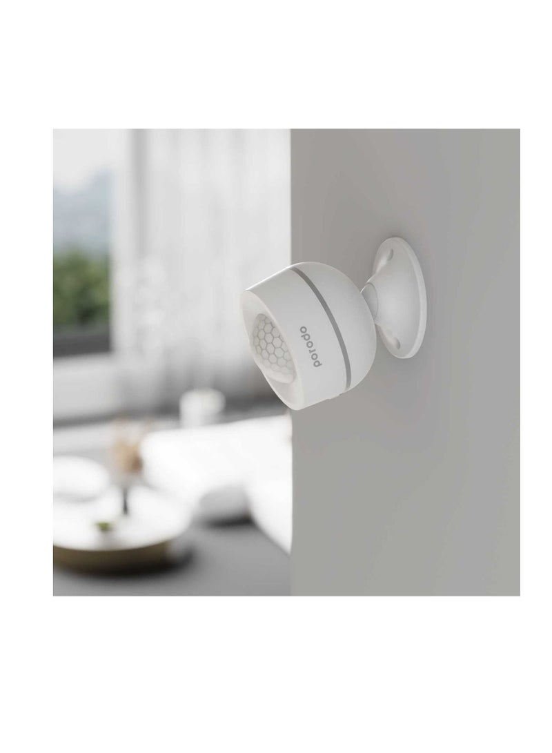 Smart Motion Sensor With Humidity & Temperature Sensors With Smart APP, Detect Sudden Movements, 10m Detection Range, 120° Detection Angle, PIR Motion Sensor, 45m Wi-Fi Range , White