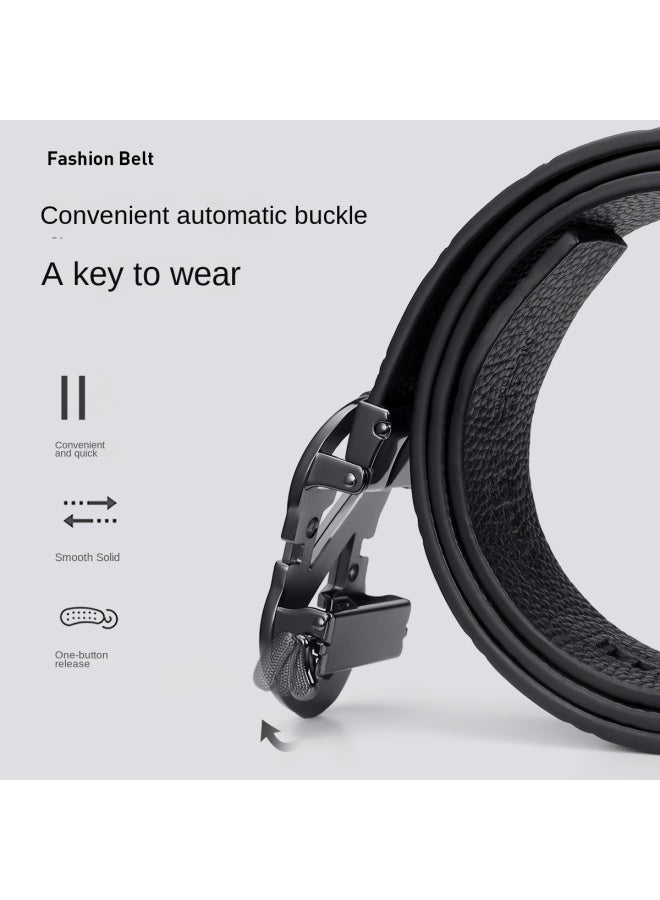 جولف 【Top Grain Leather】حزام رجالي أنيق بعلبة هدايا فاخرة، إكسسوارات أعمال، علامة تجارية رجالية عالية الجودة - Image 3